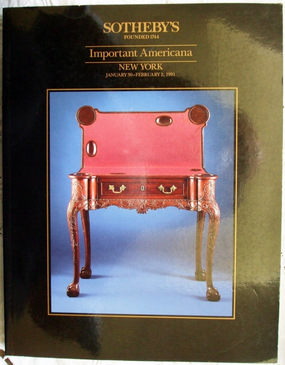 sotheby's important americana new york 30 01 02 02 1991