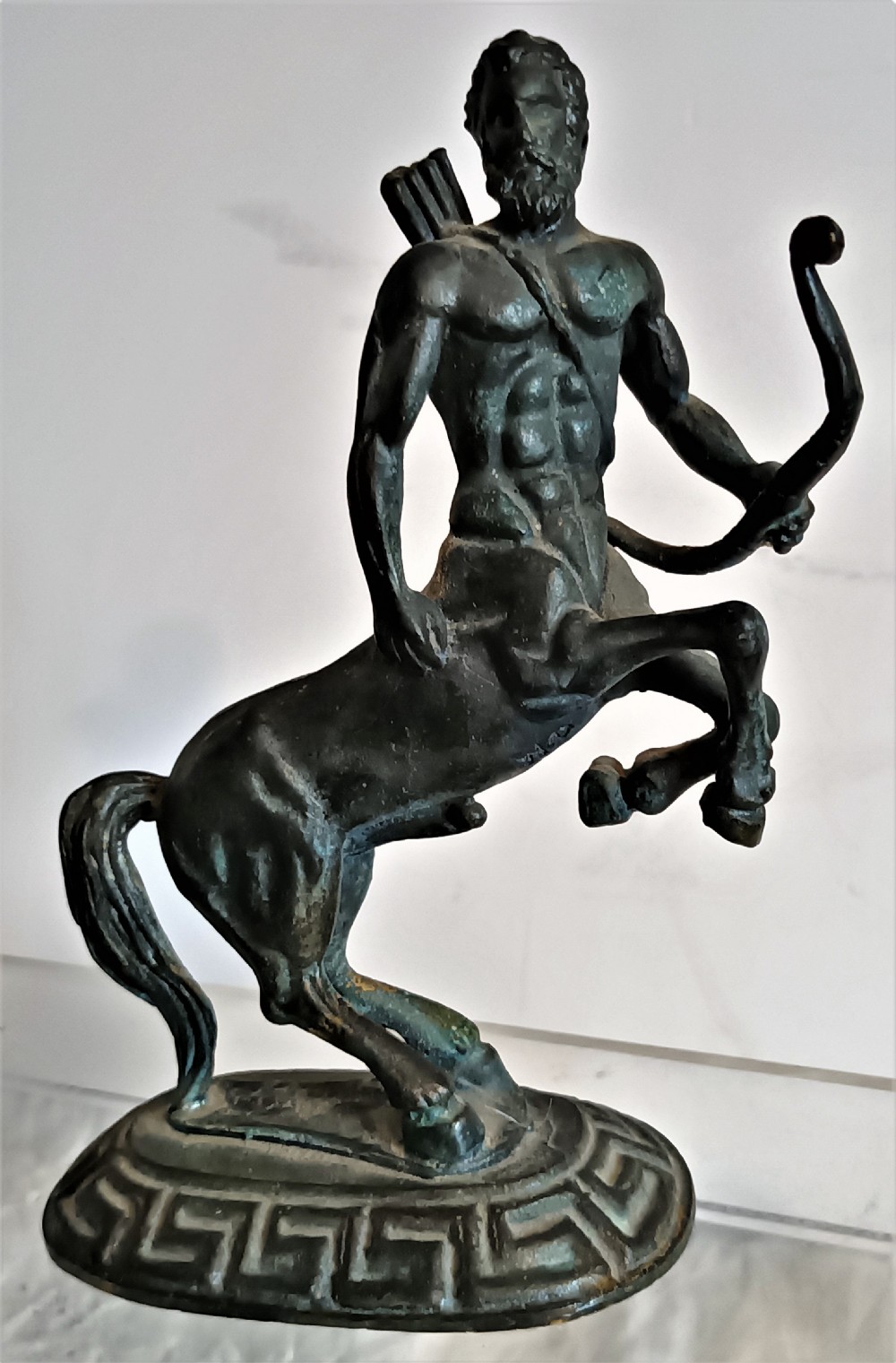 antique english victorian bronze centaur figurine