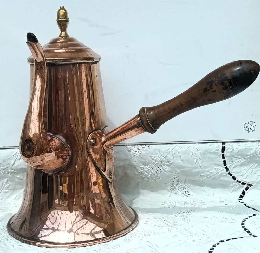 antique english georgian copper coffee pot william soutter sons