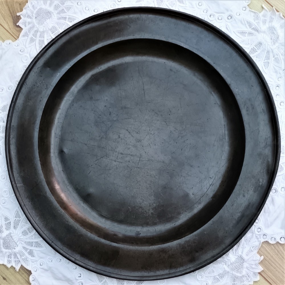 antique english georgian pewter dish charger john duncomb cotterell op 1465