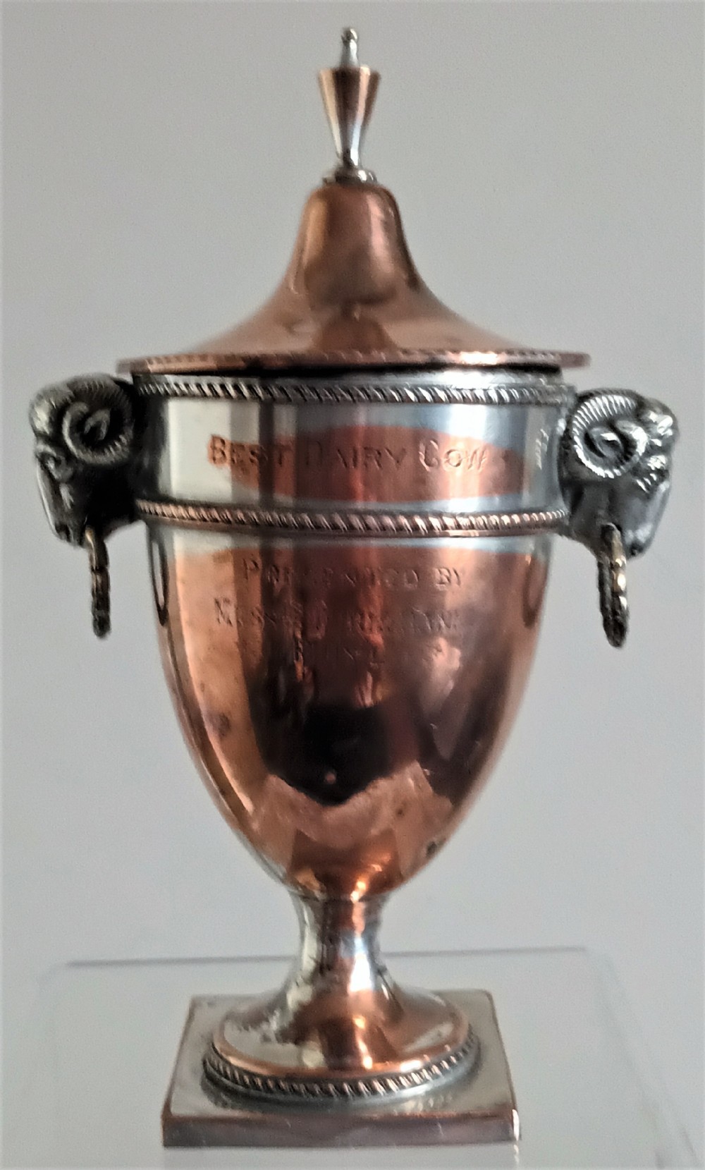 antique english georgian old sheffield plate miniature chestnut urn