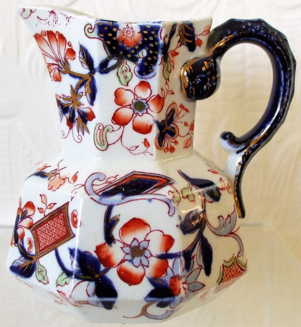 antique english victorian porcelain hydra jug keeling co