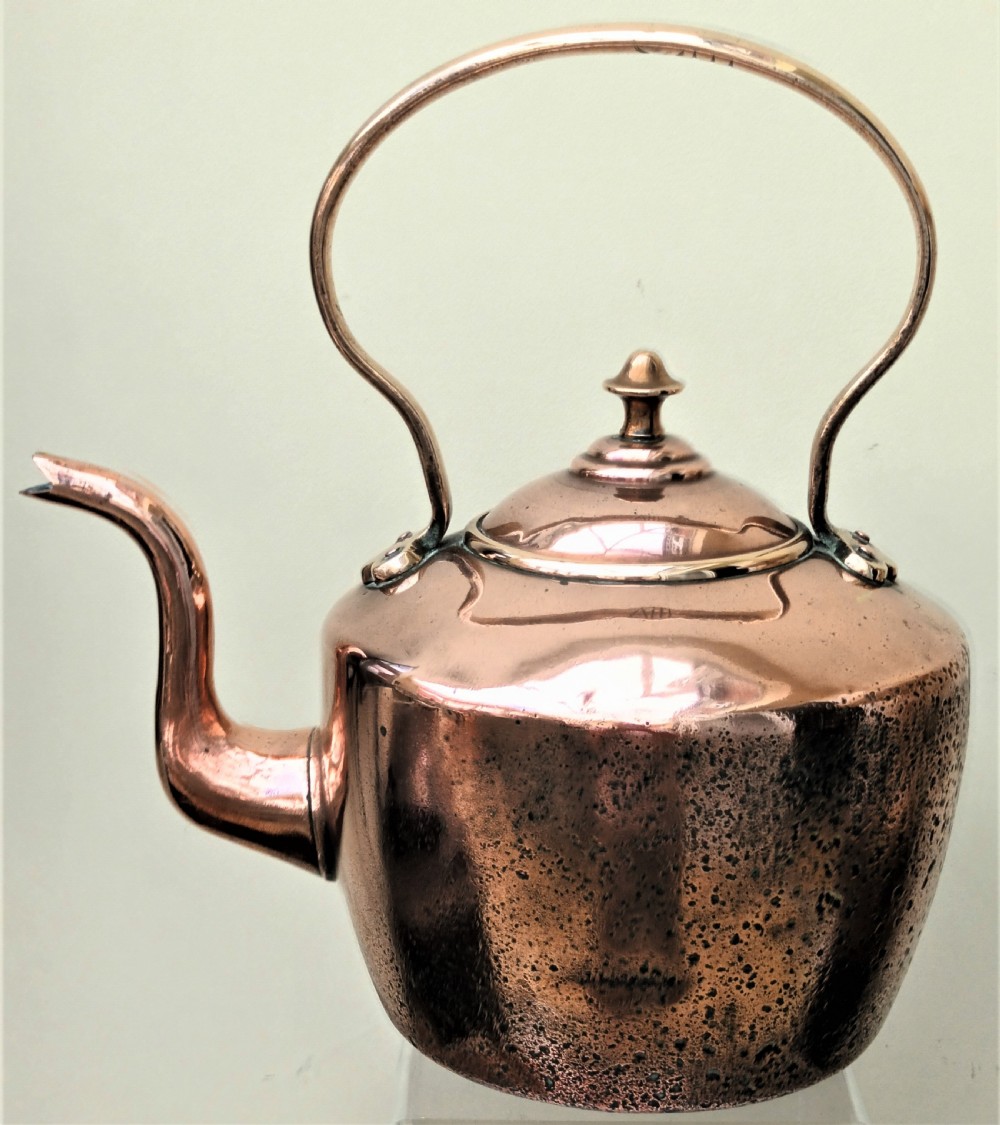 antique english victorian copper kettle